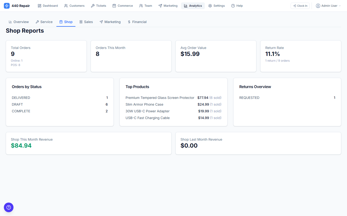 Reports & Analytics — screenshot 3