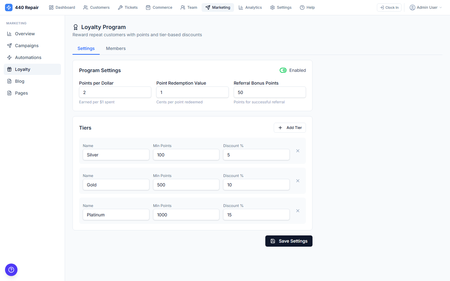 Loyalty & Rewards — screenshot 1