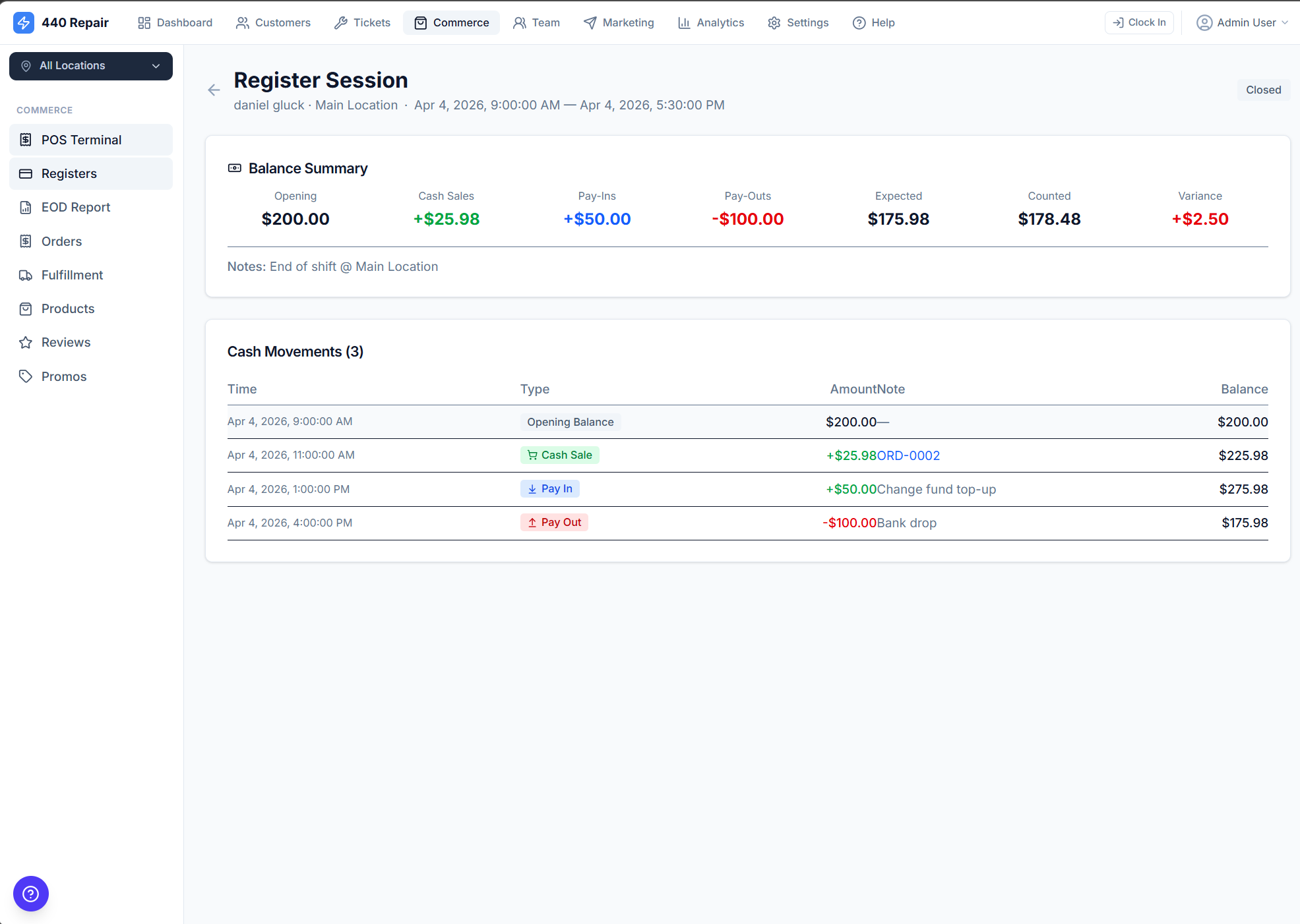 Point of Sale Terminal — screenshot 3