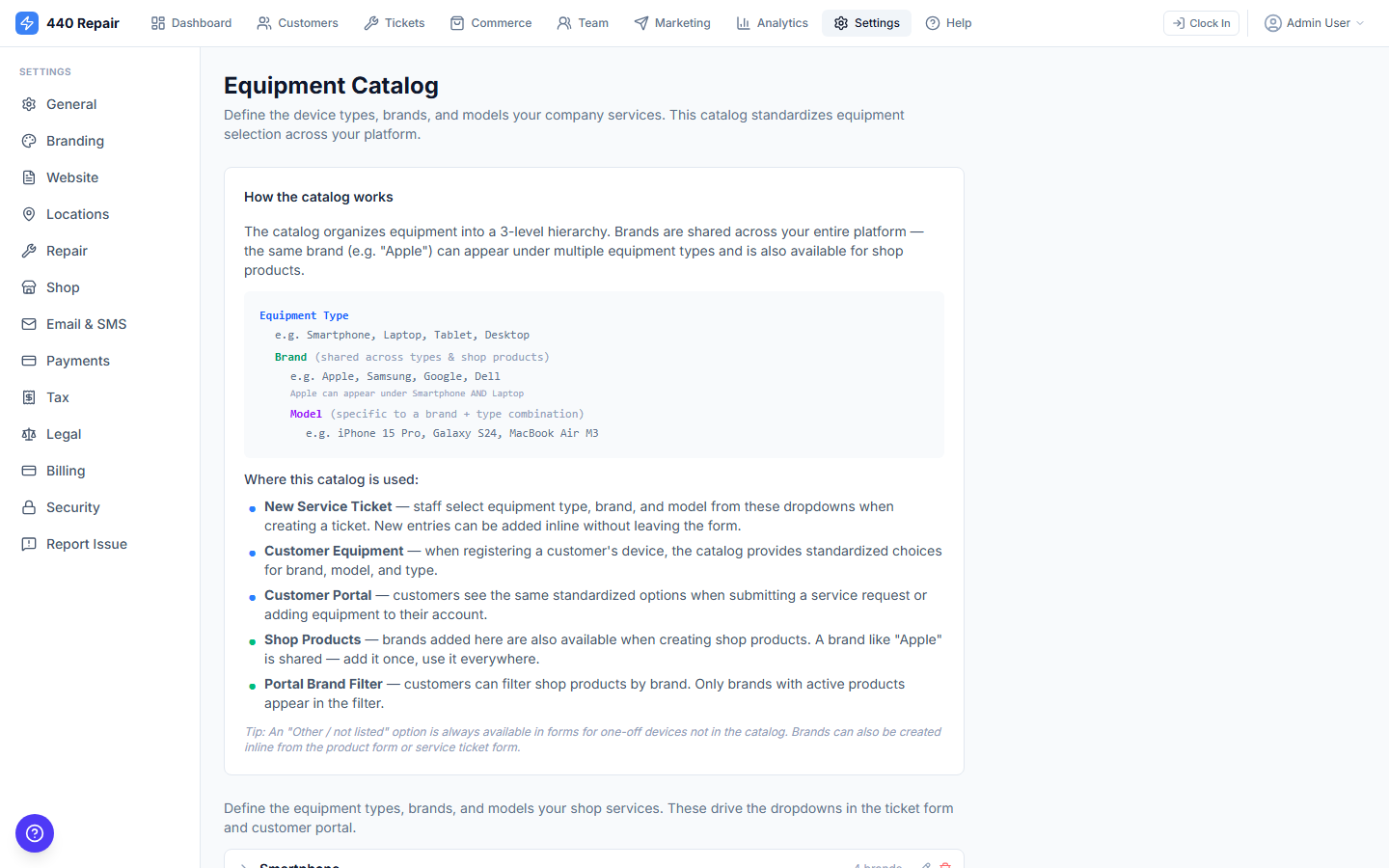 Equipment & Device Tracking — screenshot 4