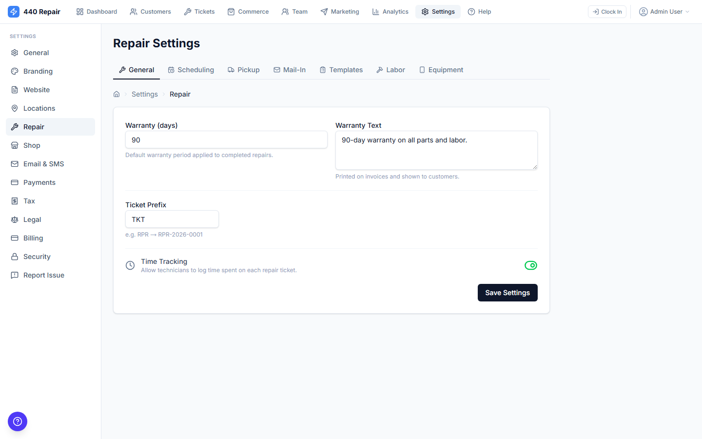 Equipment Pickup Service — screenshot 1