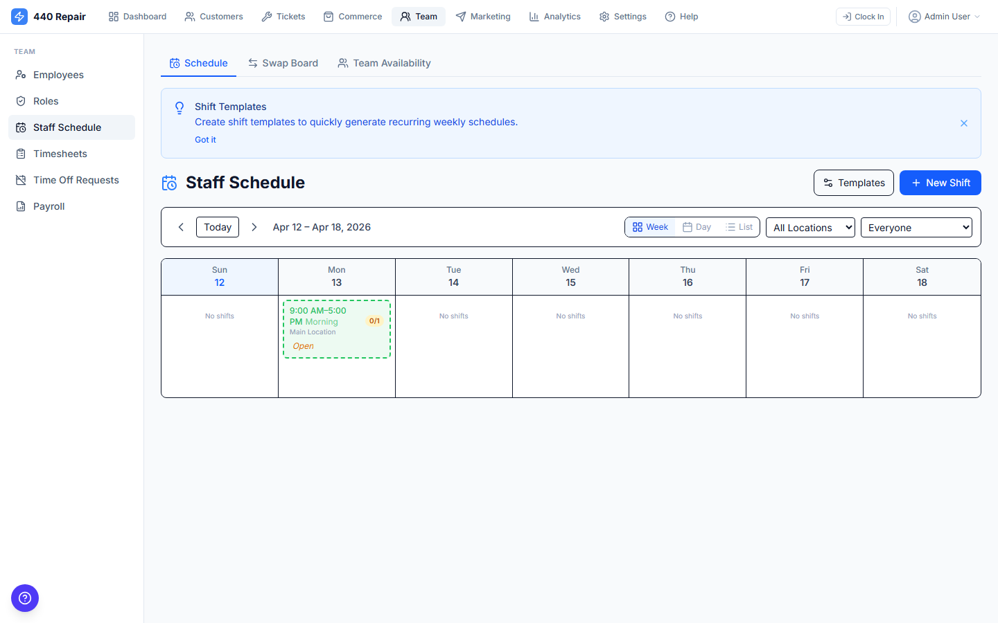 Staff Management — screenshot 3