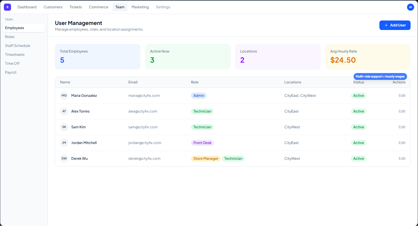 Multi-Location Management — screenshot 2
