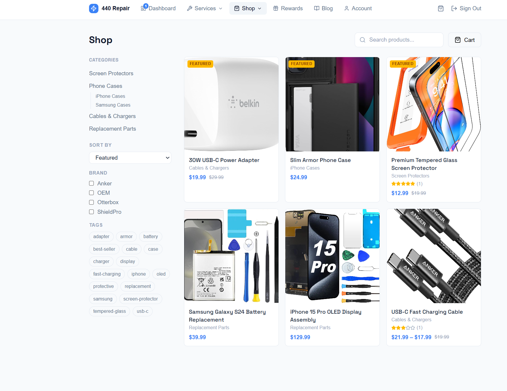 Built-In Online Shop — screenshot 4